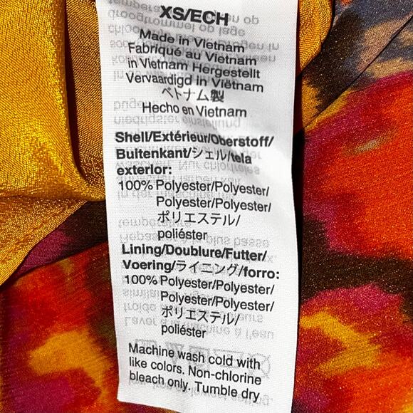 J.Crew Smocked Waist Sleeveless Midi Dress Sunset Floral Print XS NWT - Picture 8 of 9